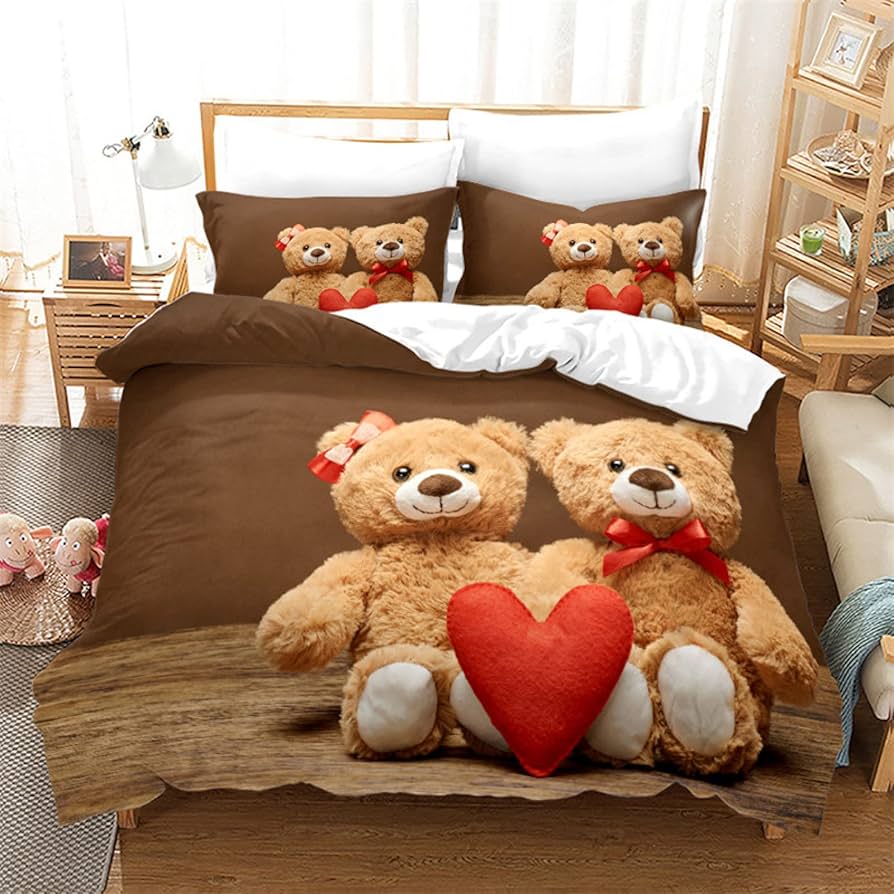 teddy bear duvet set king size