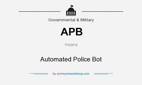 apb meaning police