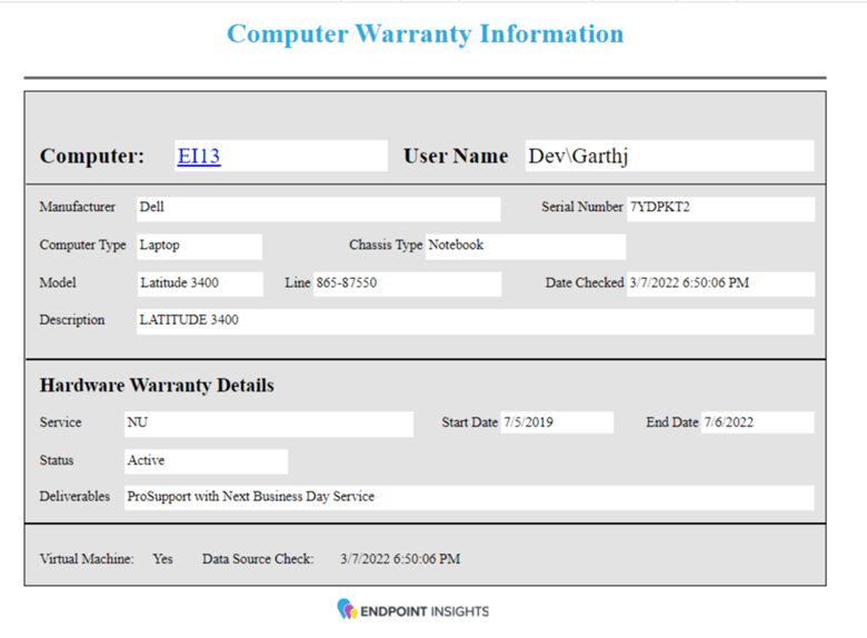 dell server warranty check