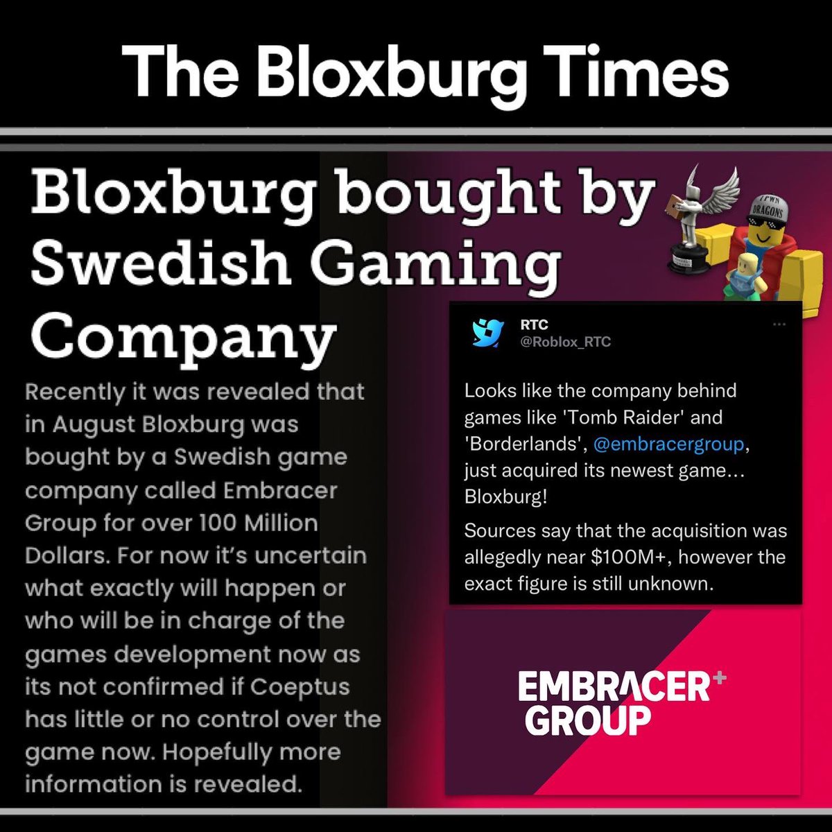 how much was bloxburg sold for