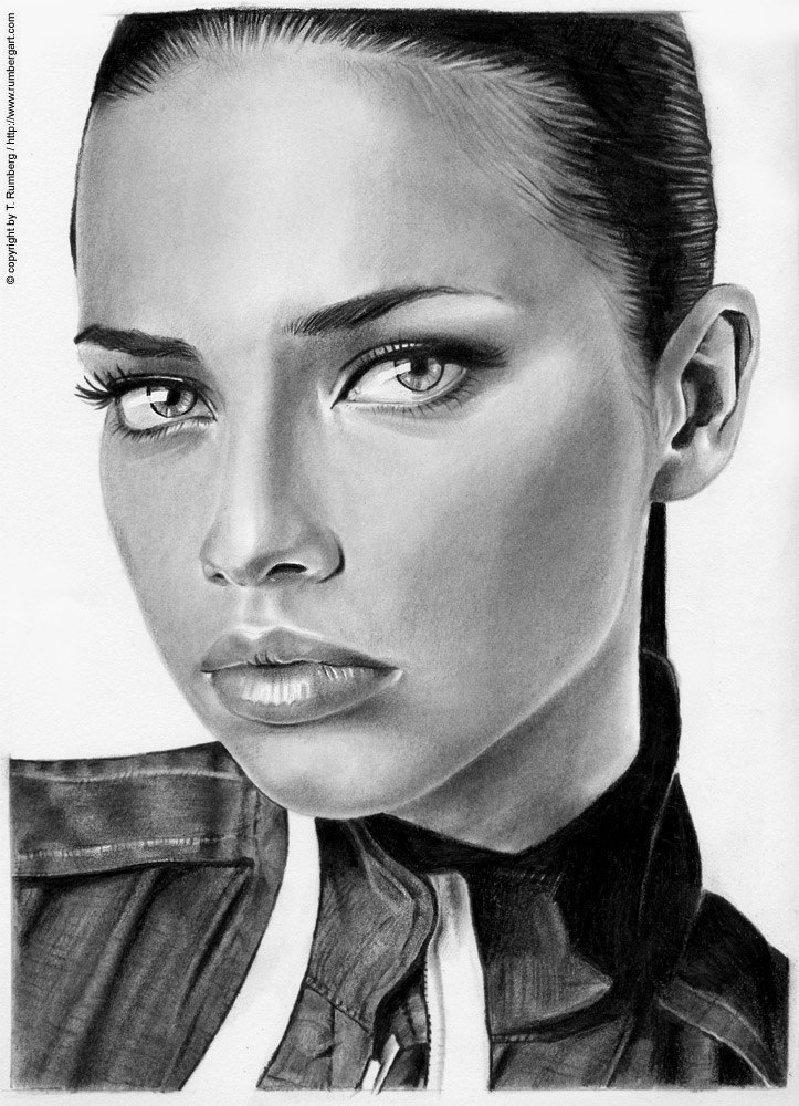 adriana lima portrait