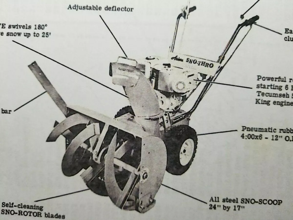 ariens snowblower parts list