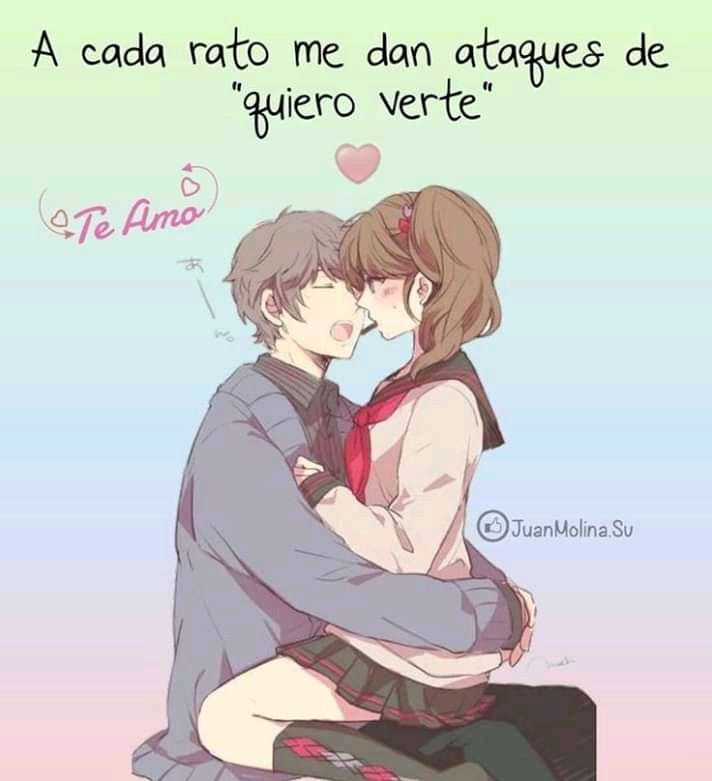 imagenes de amor de anime con frases