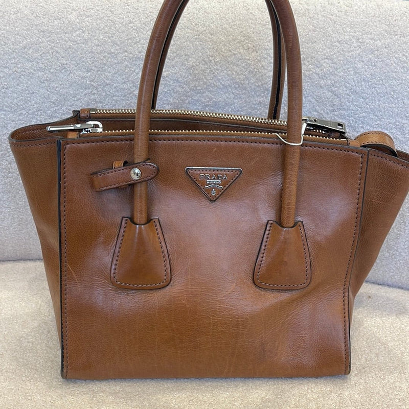 tan prada purse