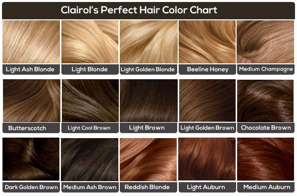 clairol hair shades