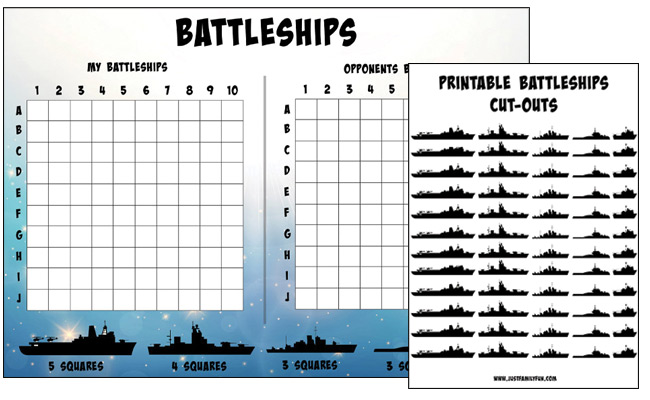 battleship template pdf