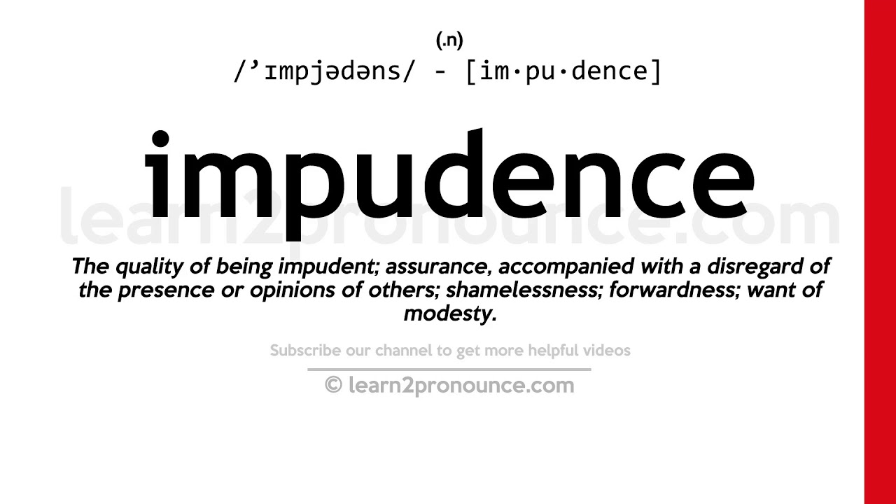 impudent define