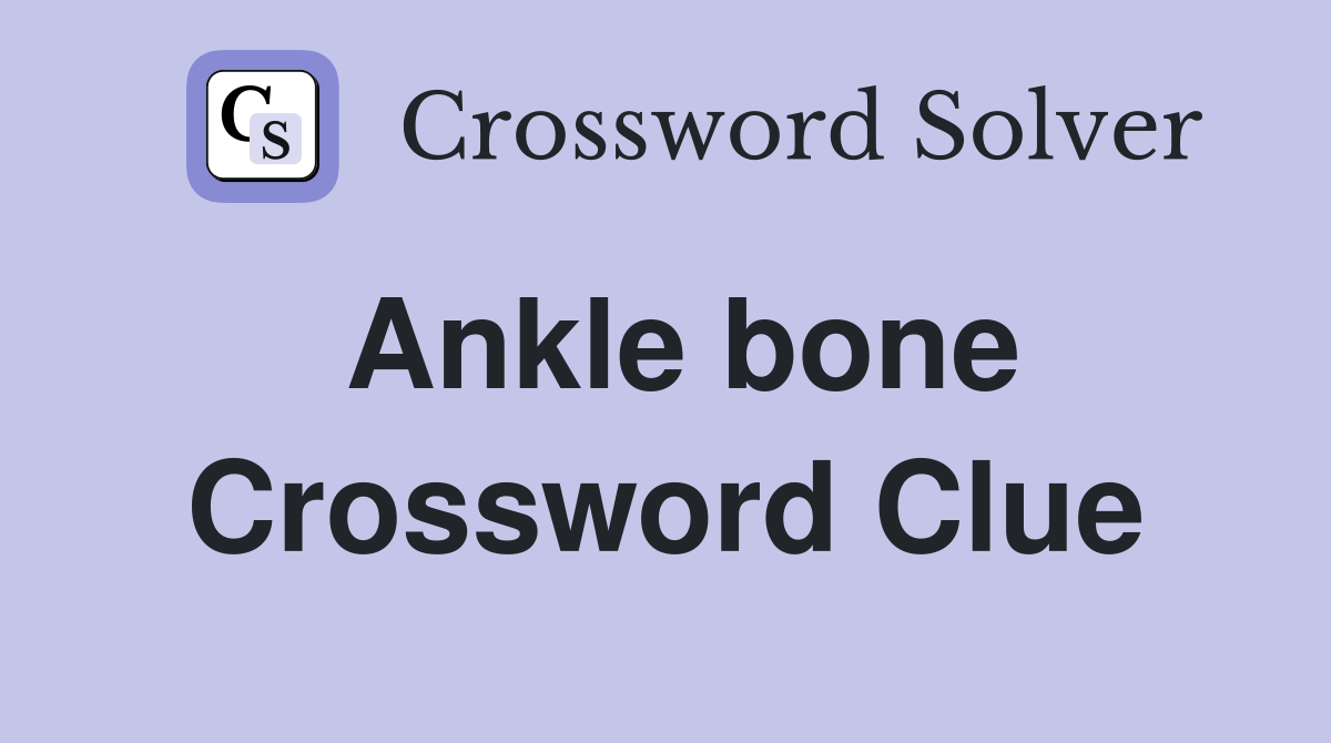 bone connector crossword