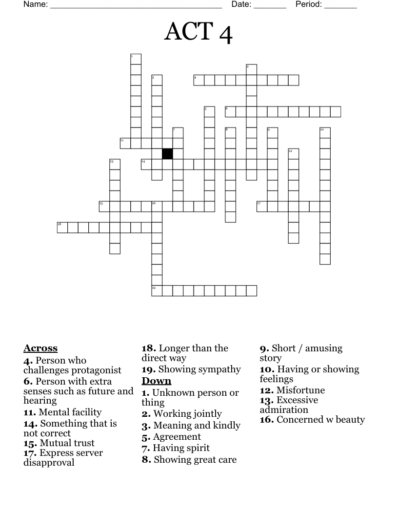 sympathy crossword clue 4 letters