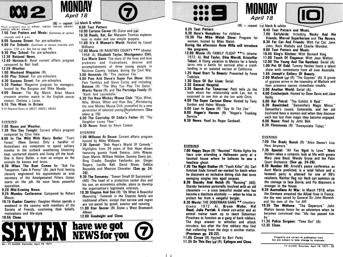 tv guide renmark