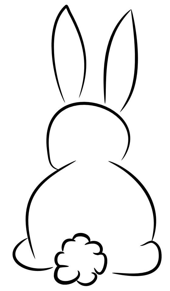 bunny line art