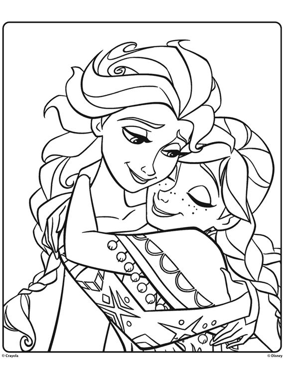 frozen coloring book printable