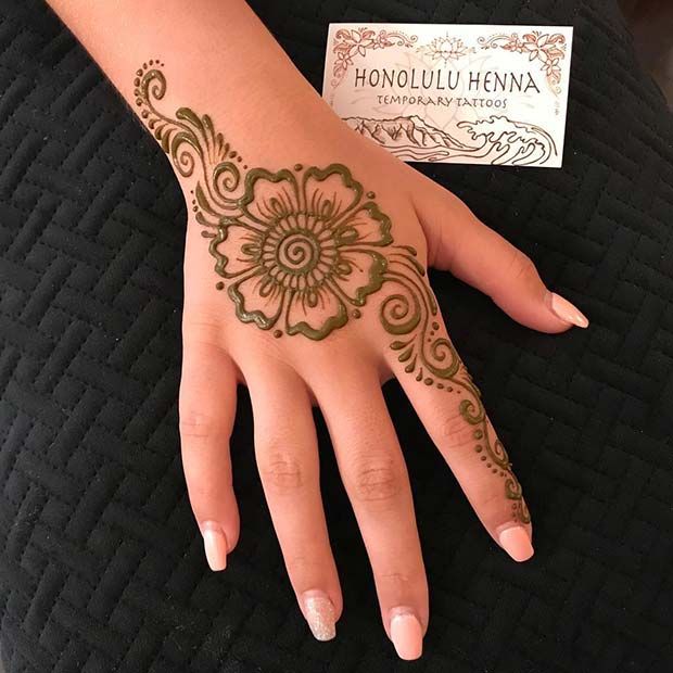 very simple henna designs