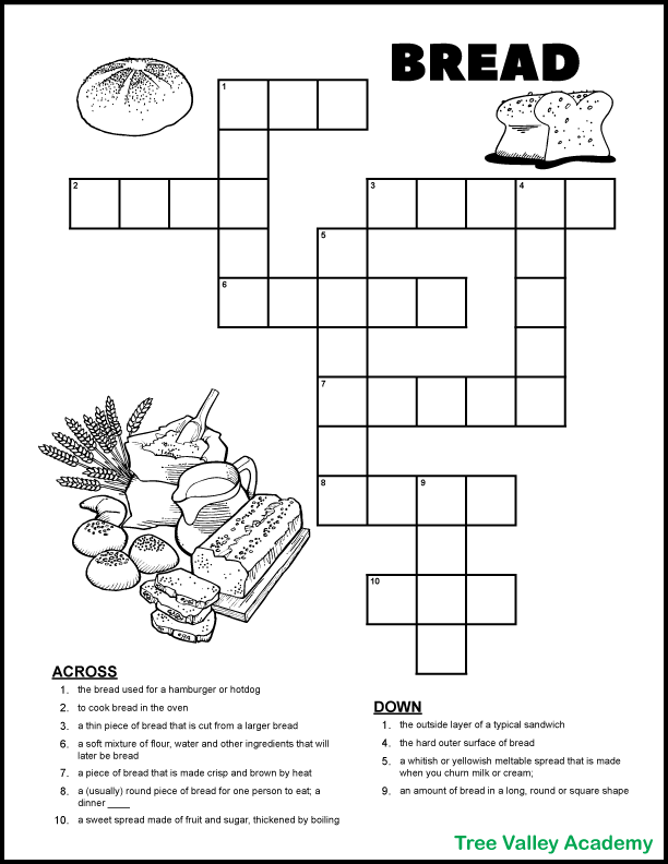 variety of bread crossword clue
