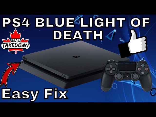 ps4 flashing blue light