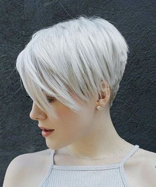 platinum blonde short hairstyles