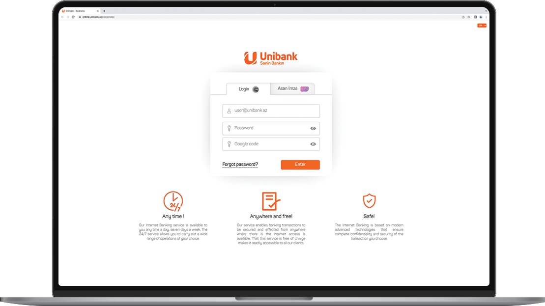 unibank login online