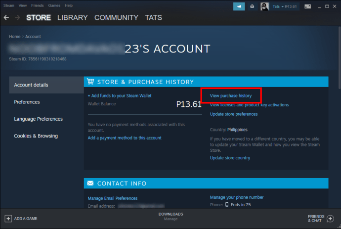 steam pending money