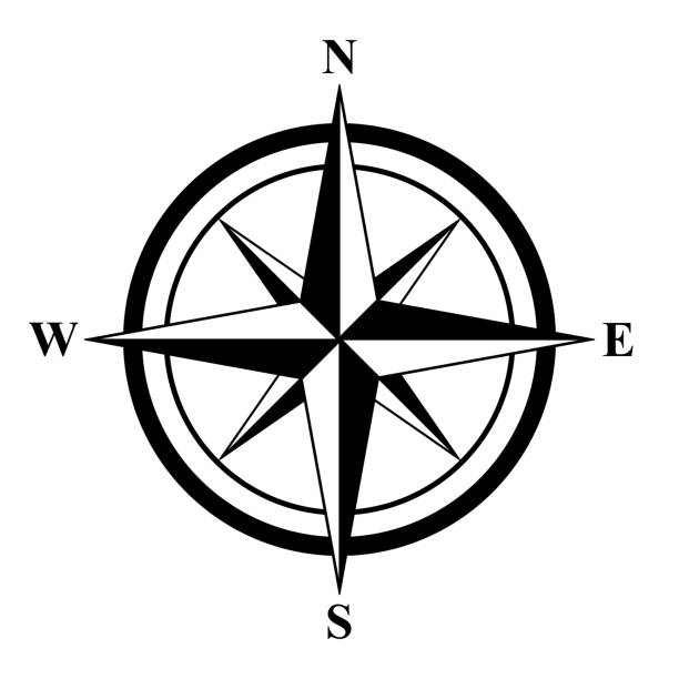 compass rose vector