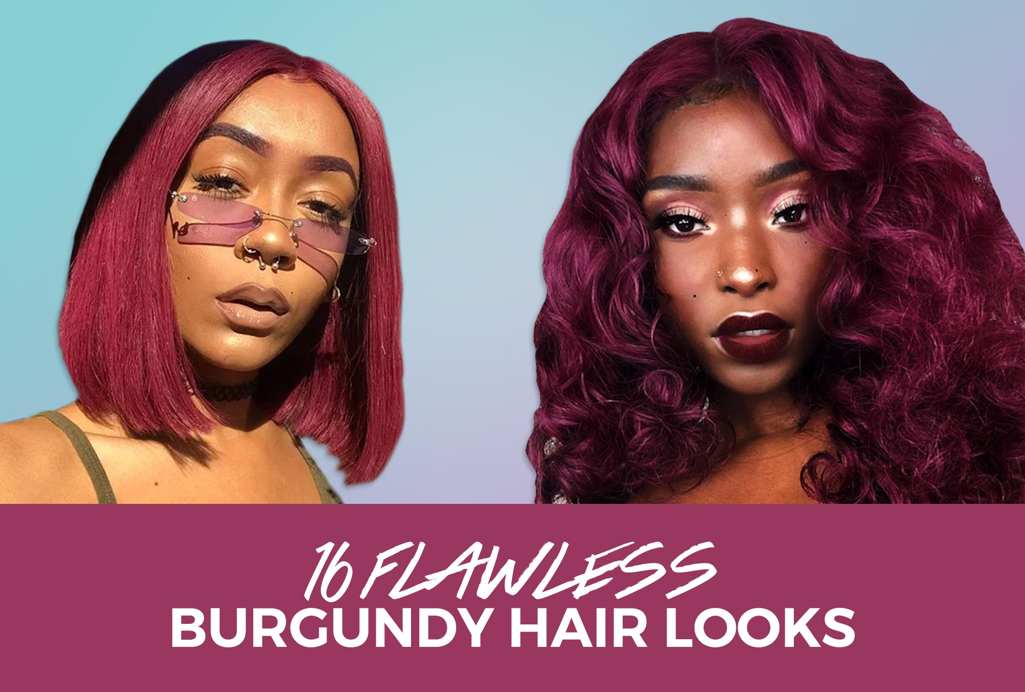 hairstyles for burgundy hair