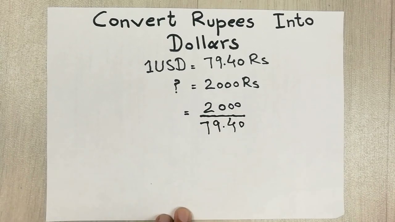 convert rs to dollar