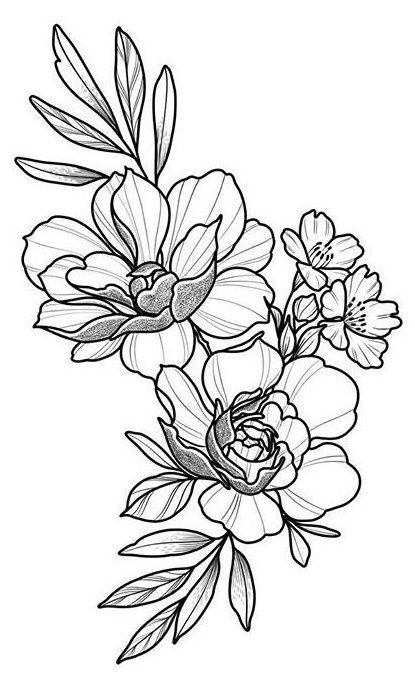 tattoo flower stencils