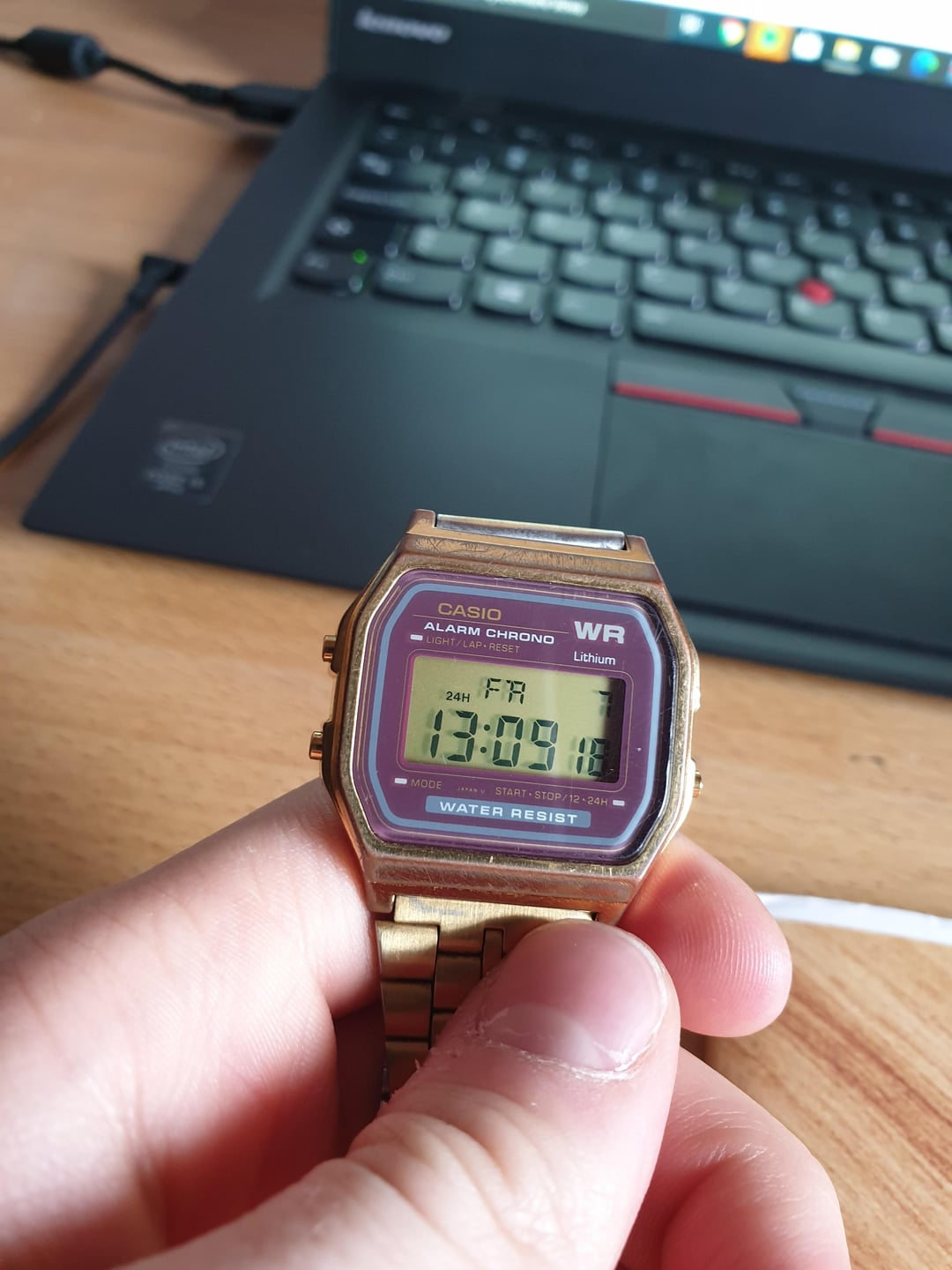 casio watch adjust time