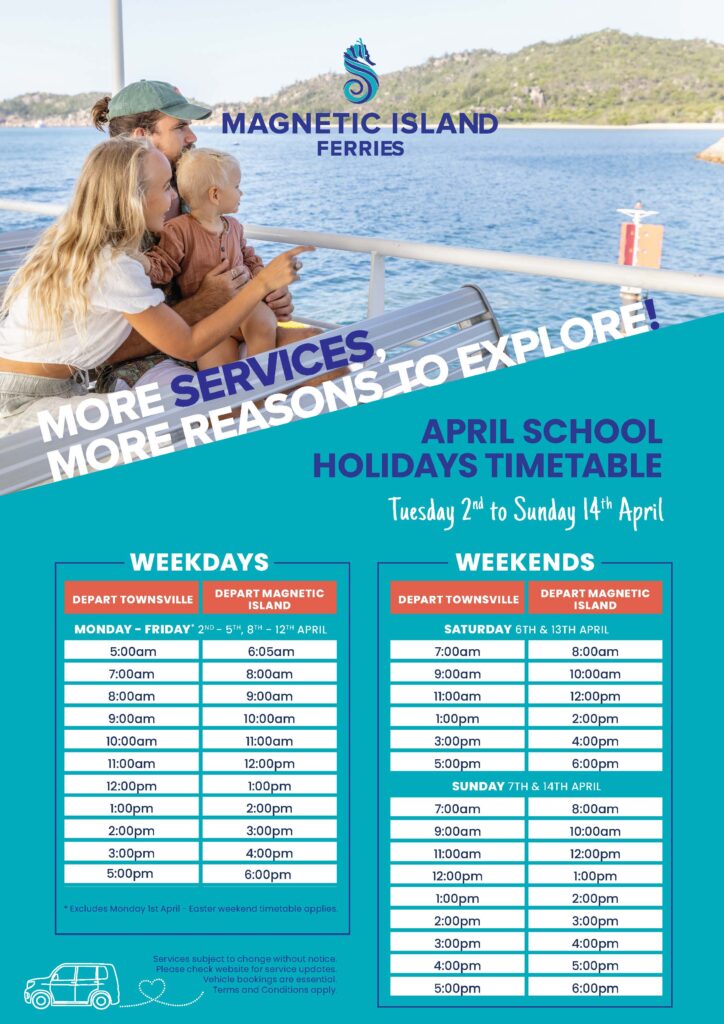 ferry timetable to magnetic island