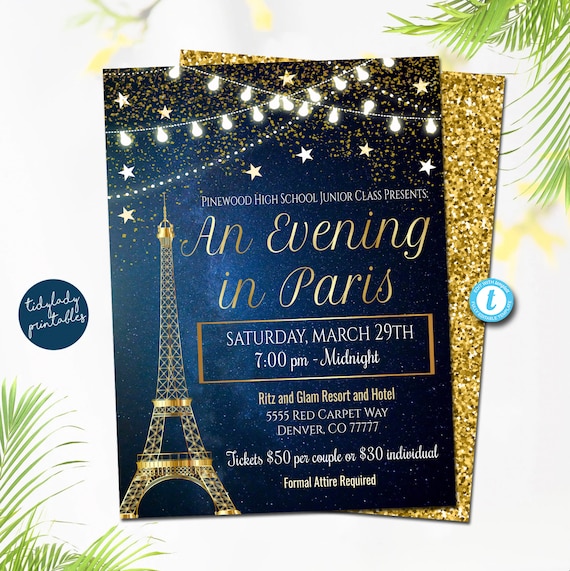 a night in paris homecoming theme