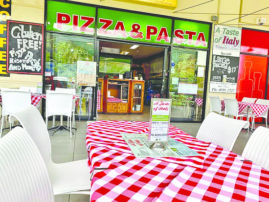 a taste of italy clifton beach menu