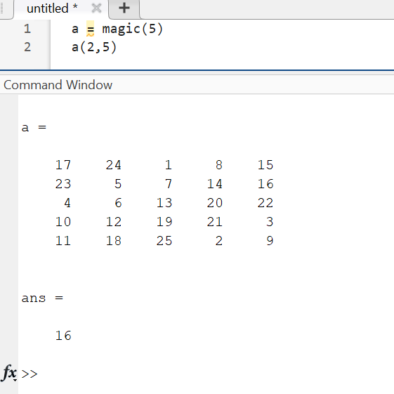 matlab matrix