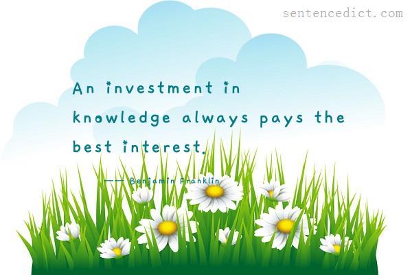 use investment in a sentence