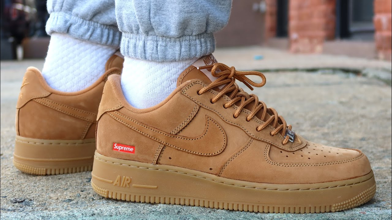 tan supreme air force 1