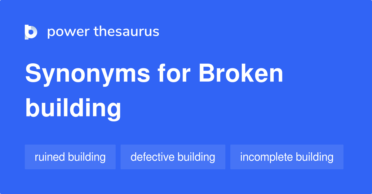 synonym for broken