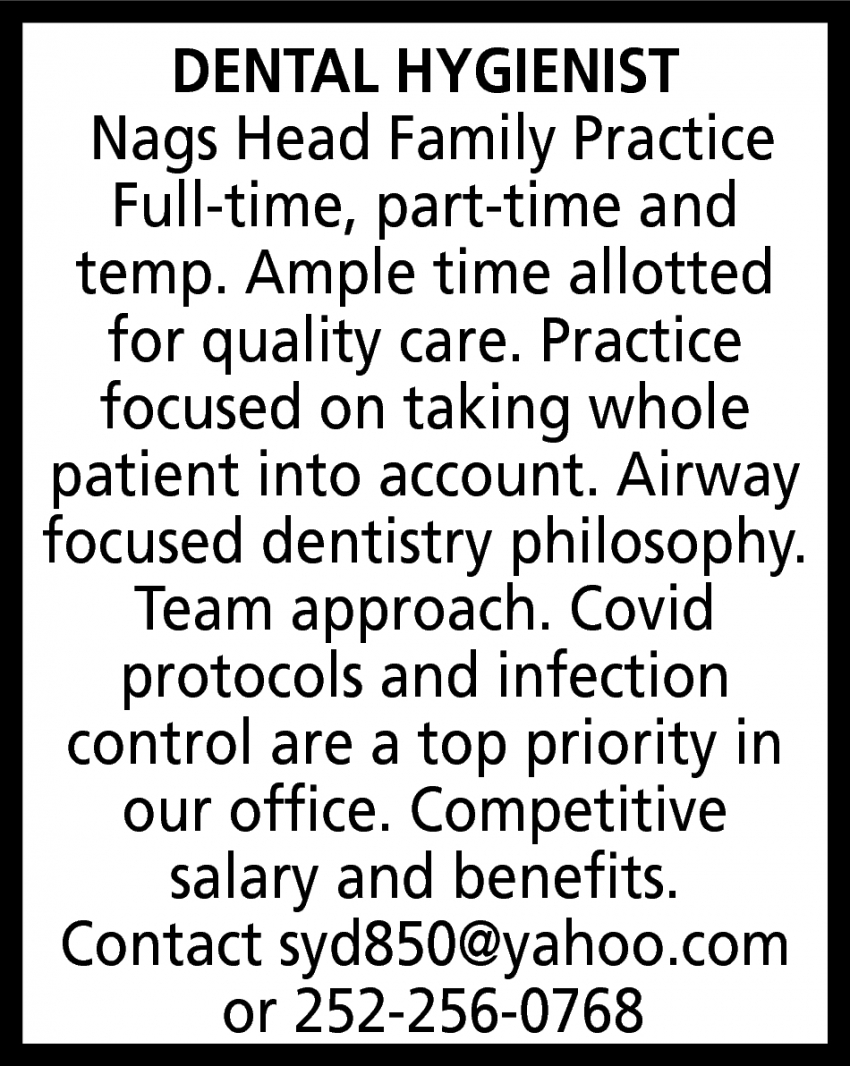 dental hygienist jobs in nc