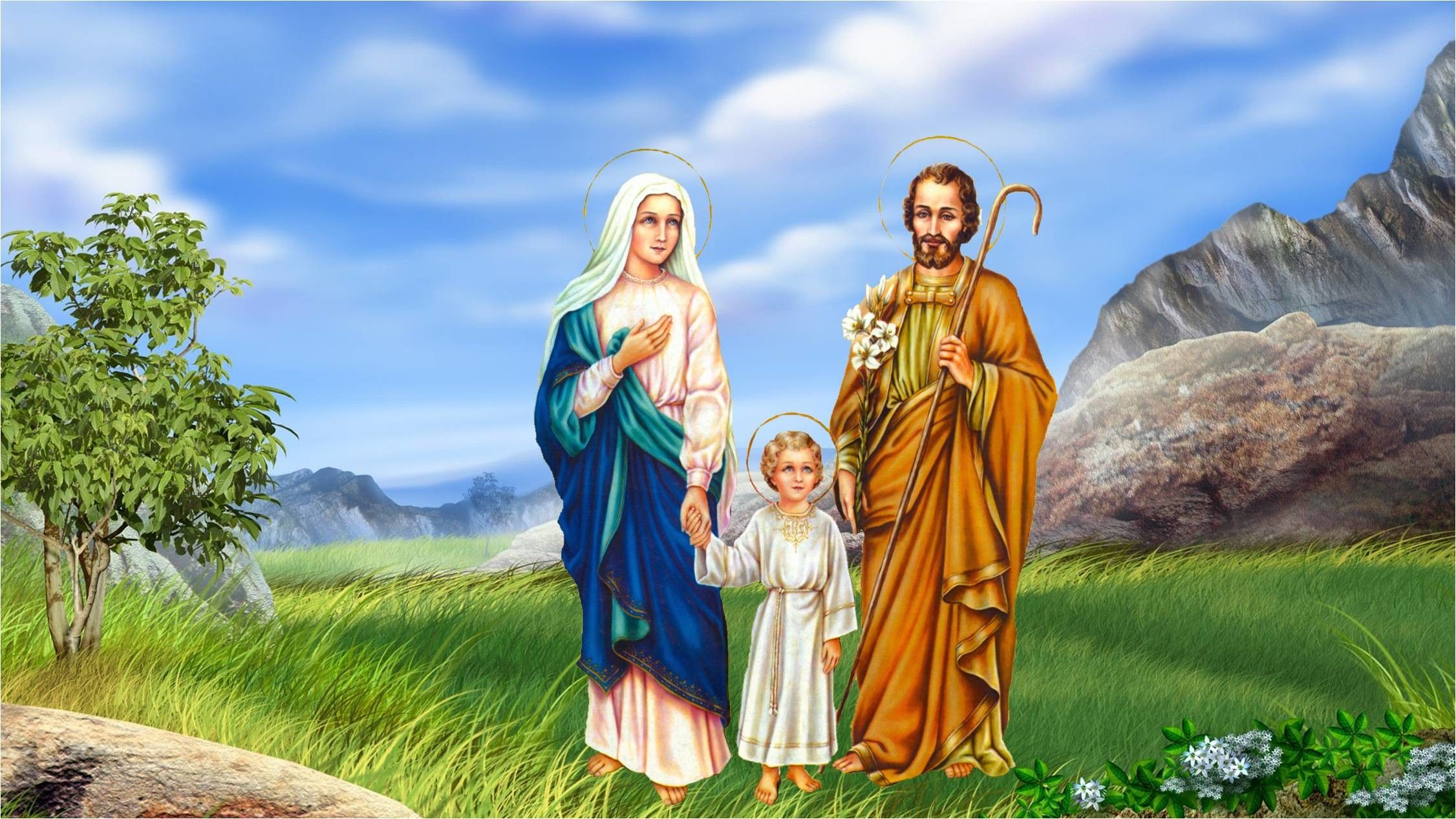 holy family wallpaper hd