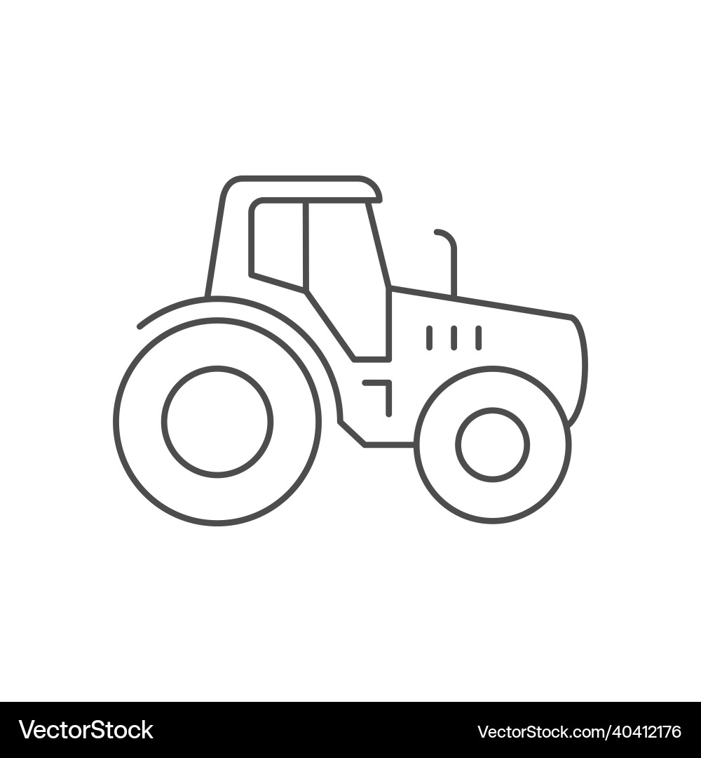 tractor line drawing