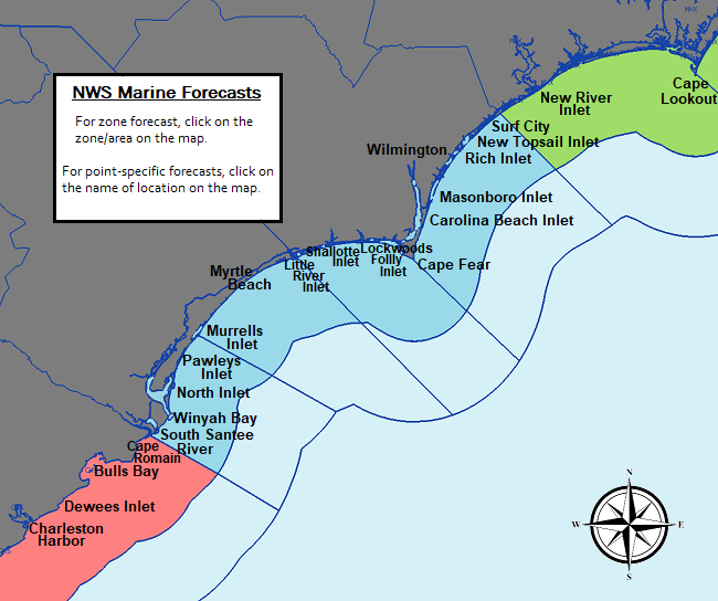 sc offshore weather forecast