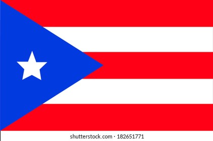 bandera puerto rico vector