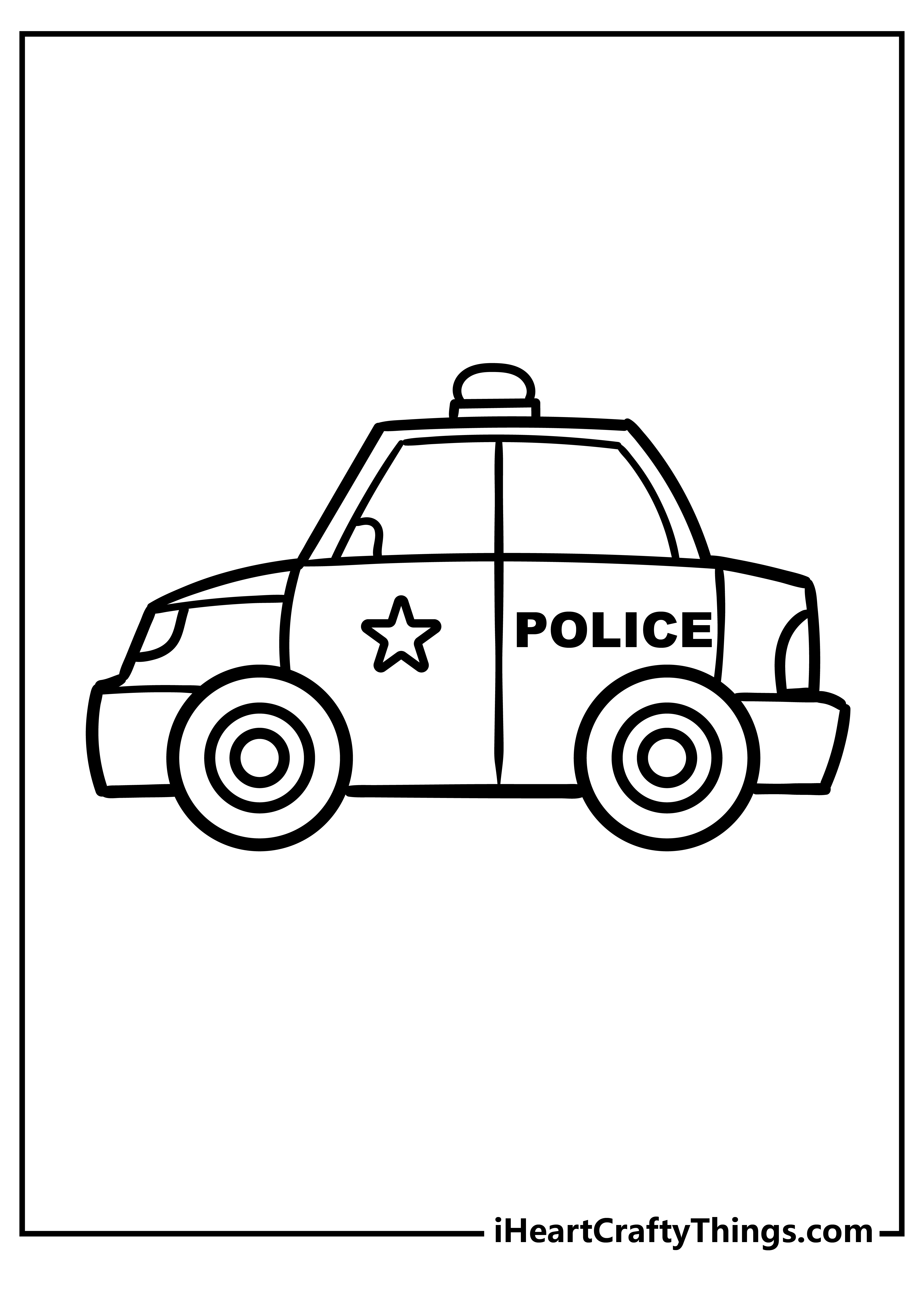 printable police car coloring pages