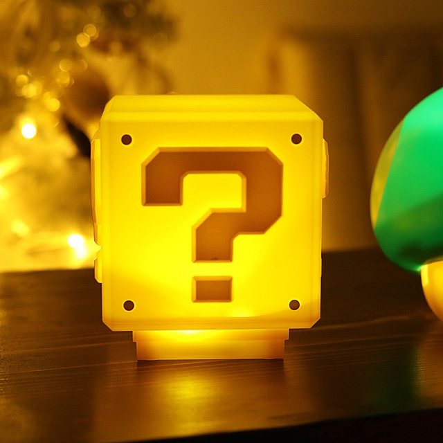 mario question block lamp