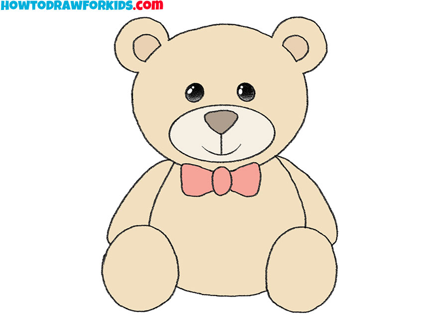 teddy bear pic drawing