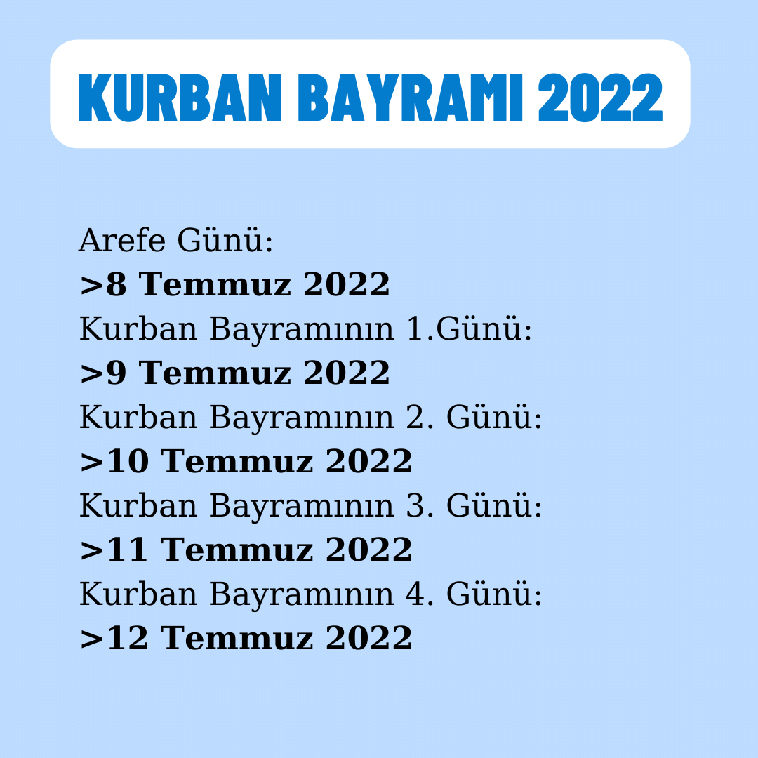 kandillerin tarihleri 2022