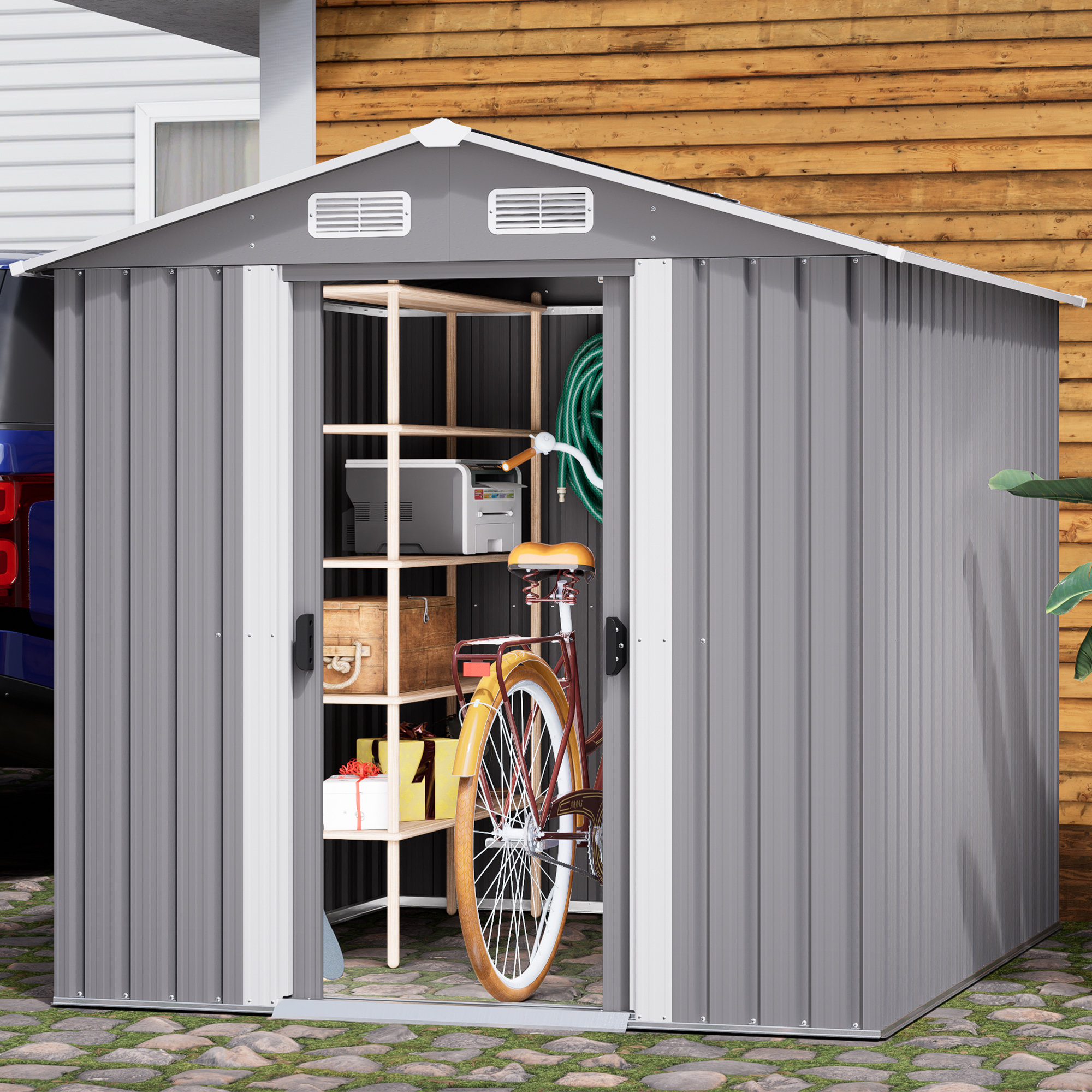 6 x 6 metal shed