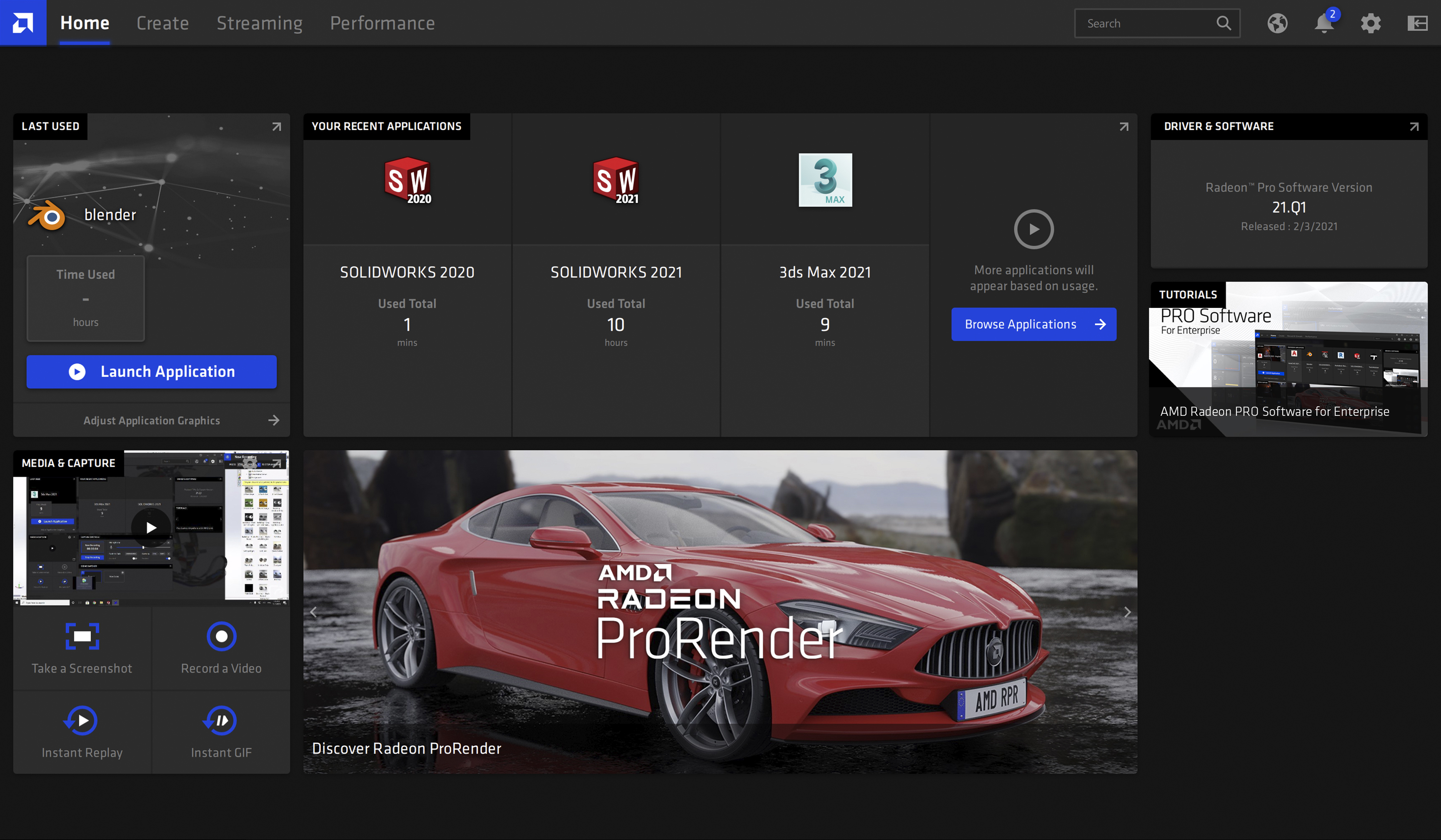 radeon pro software enterprise driver