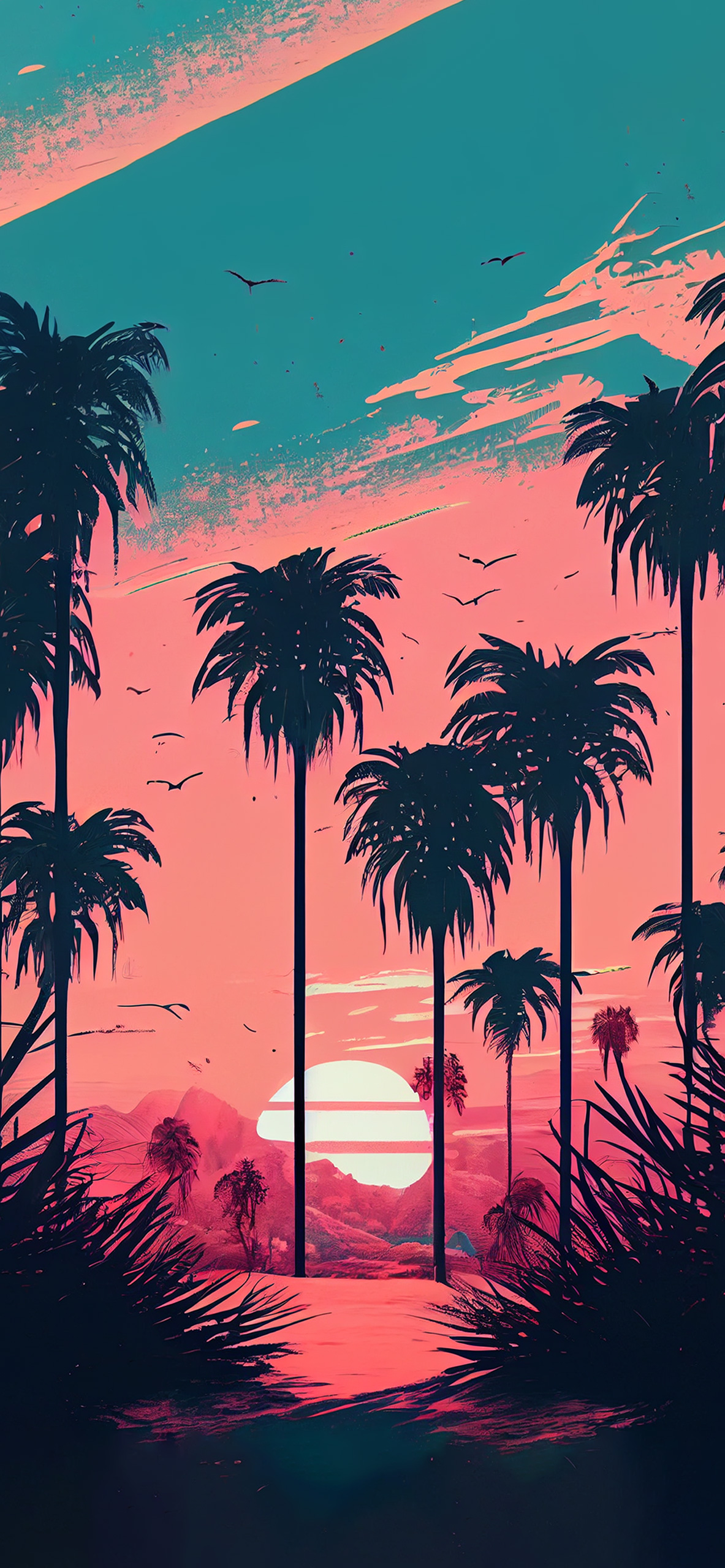 aesthetic palm tree wallpaper