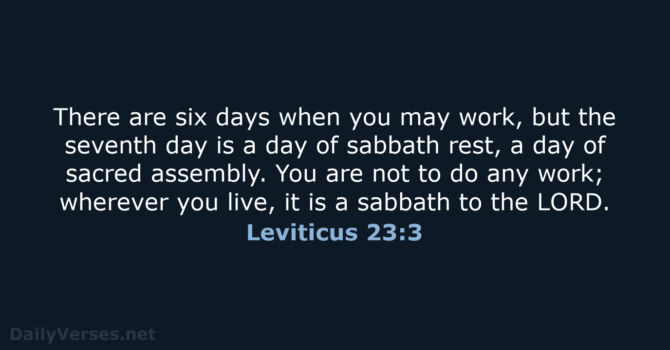 leviticus 23 niv