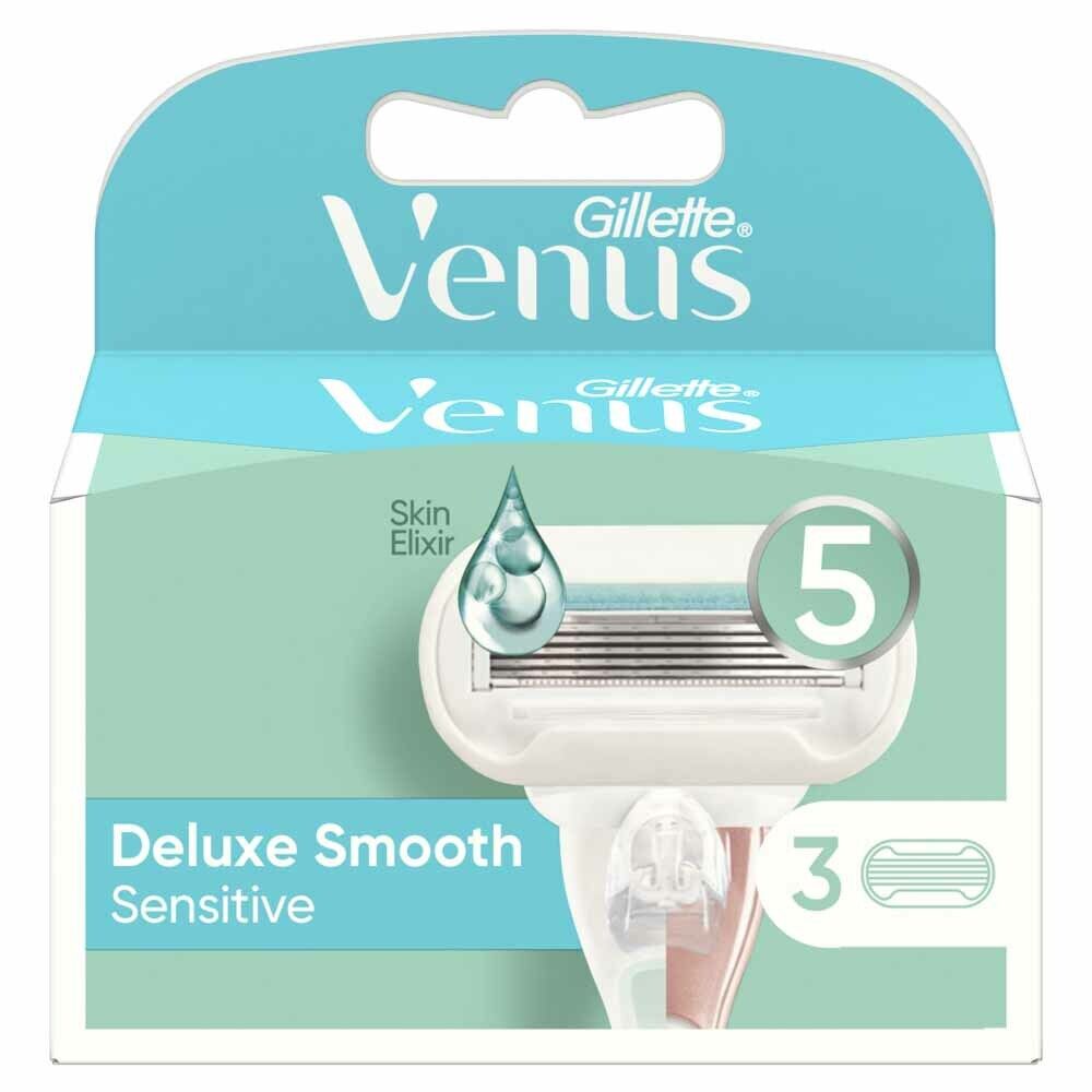 venus deluxe smooth sensitive razor blades