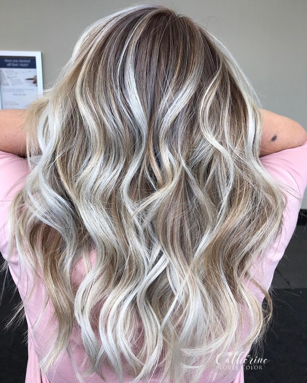 silver highlights on blonde hair