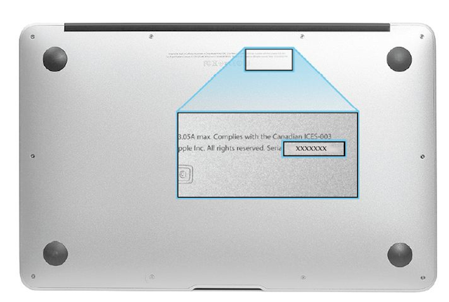 check macbook serial number